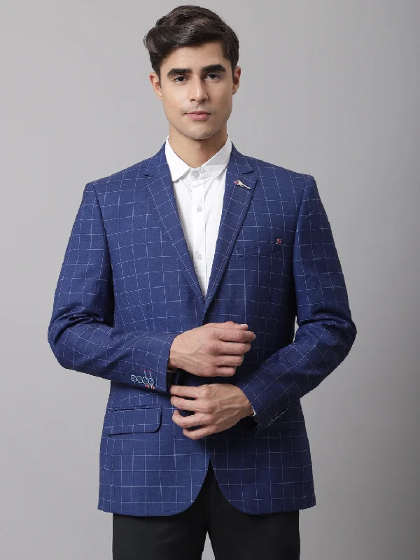 BlazerpassMen Blue Formal Blazer