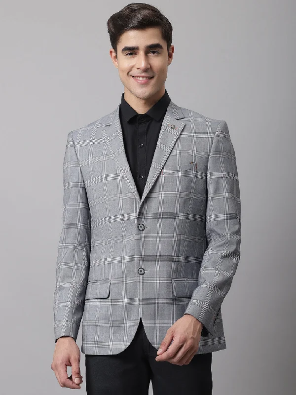 BlazerstyleMen Light Grey Formal Blazer