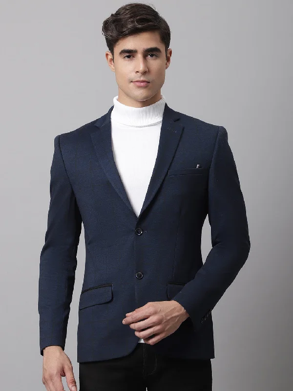 BlazerplayoffMen Navy Casual Blazer