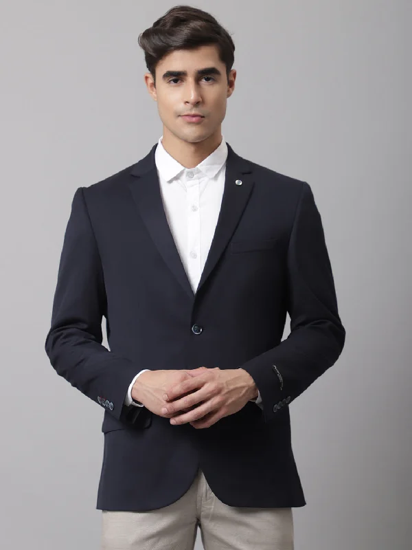 BlazerluxuryMen Navy Formal Blazer