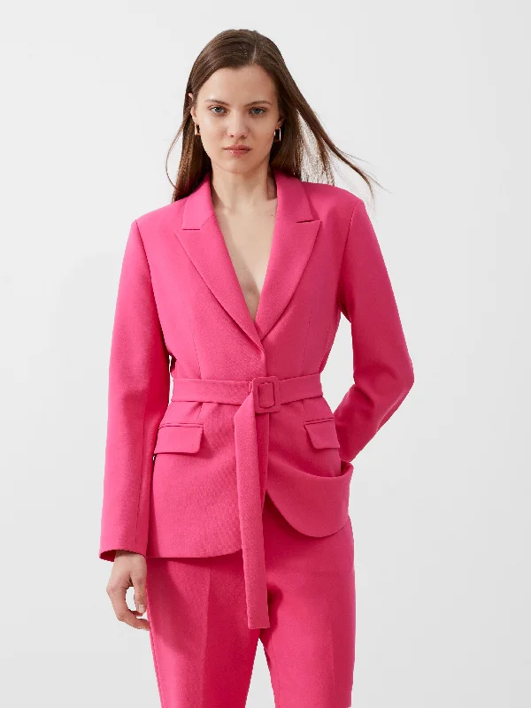 BlazervirtualWhisper Belted Blazer