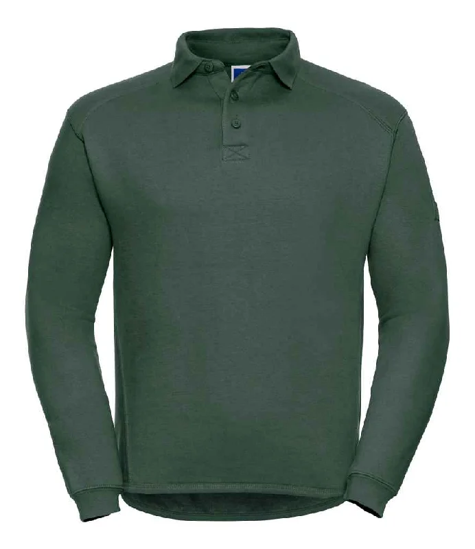 Statement HoodiesRussell Heavy Duty Collar Sweatshirt | Bottle Green