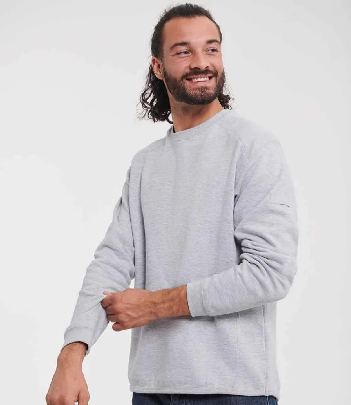 Sherpa-Lined HoodiesRussell Heavyweight Sweatshirt | Light Oxford