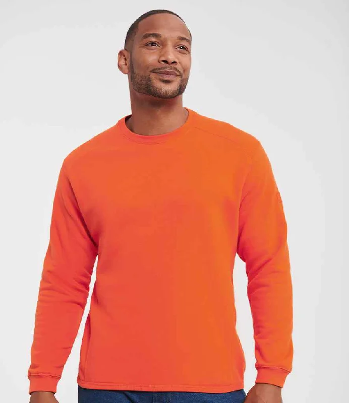 Recycled Fabric HoodiesRussell Heavyweight Sweatshirt | Orange