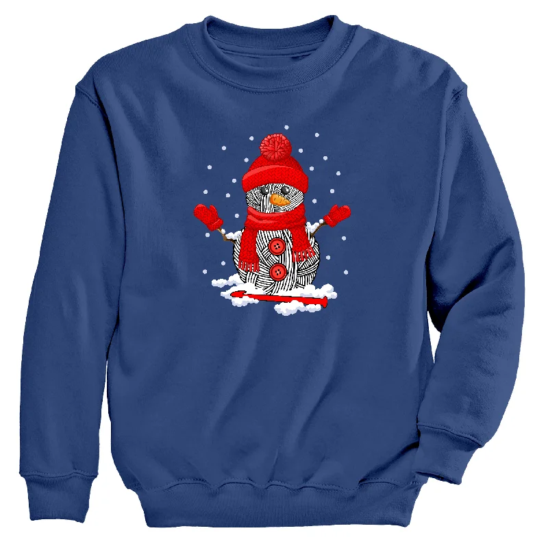 Designer SweatshirtsSnowman Crochet Women's Sweatshirt