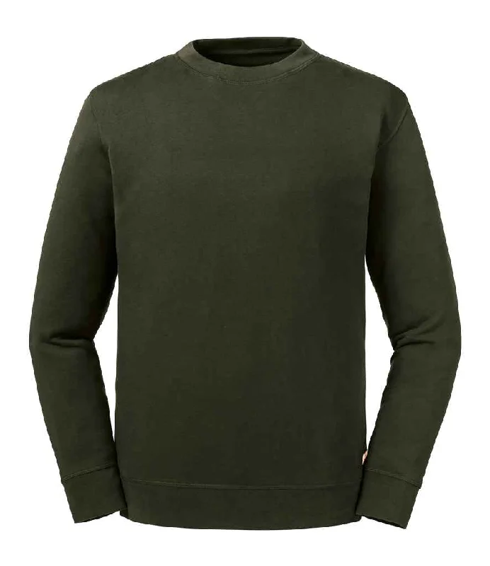 Thermal HoodiesRussell Pure Organic Reversible Sweatshirt | Dark Olive