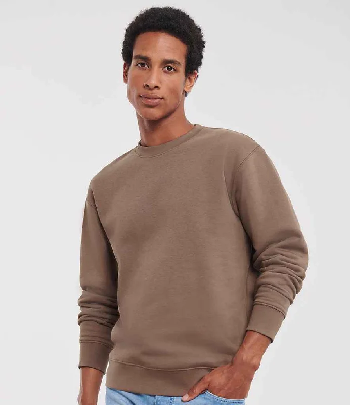 Striped SweatshirtsRussell Authentic Sweatshirt | Mocha