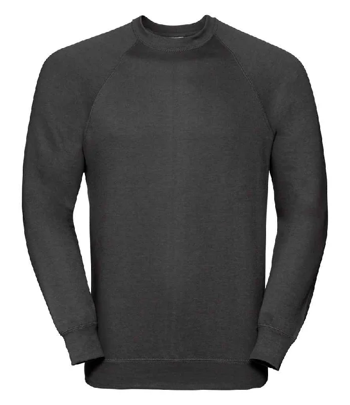 Longline HoodiesRussell Raglan Sweatshirt | Black