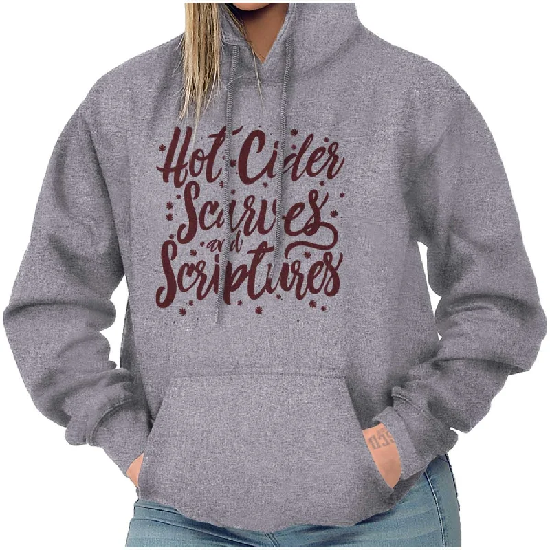 Linen Blend SweatshirtsCider Scarves Scriptures Hoodie