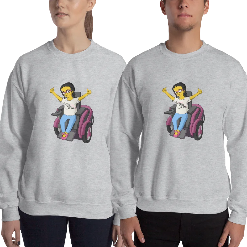 Camping HoodiesEsperanza From Raising Dion (Yellow Cartoon) Not All Actors Use Stairs Sweatshirt