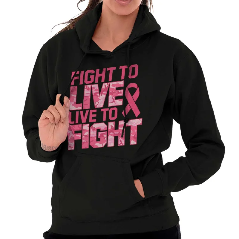 Kangaroo Pocket SweatshirtsBreast Cancer Awareness Hoodie