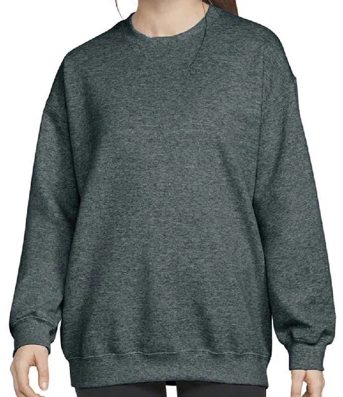 Cycling HoodiesGildan SoftStyle® Midweight Crew Neck Sweatshirt | Dark Heather