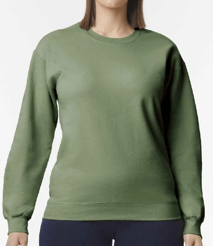 Gym HoodiesGildan SoftStyle® Midweight Crew Neck Sweatshirt | Military Green