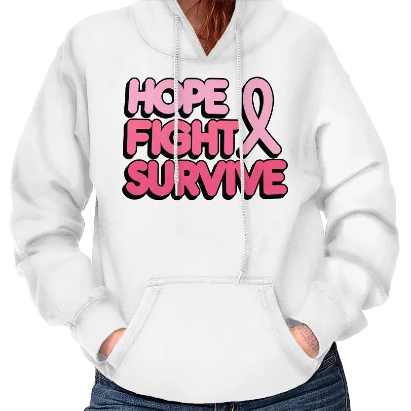 Pocketed HoodiesHope Fight Survive BCA Hoodie