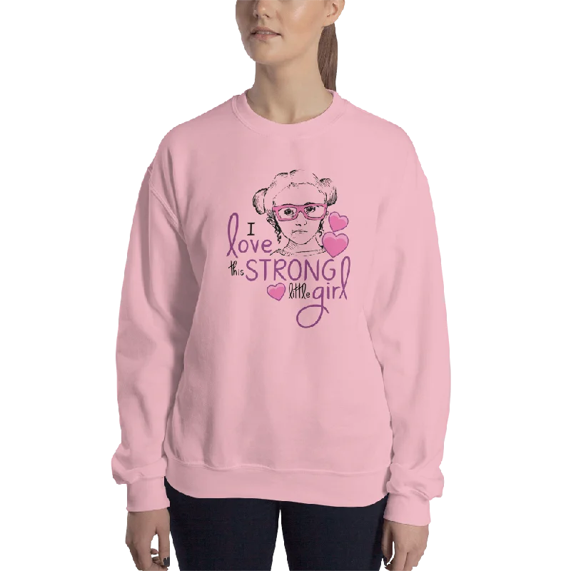 Fitted SweatshirtsI Love this Strong Little Girl (Sammi Haney / Esperanza - Raising Dion) Sweatshirt