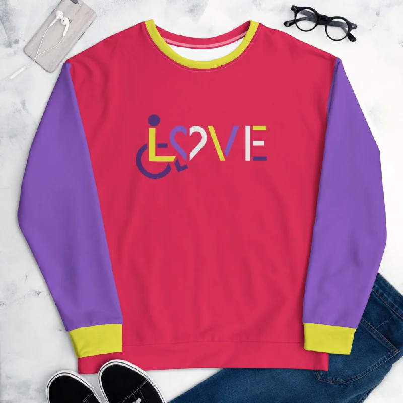 Mesh-Lined HoodiesLOVE (for the Disability Community) Unisex Sweatshirt