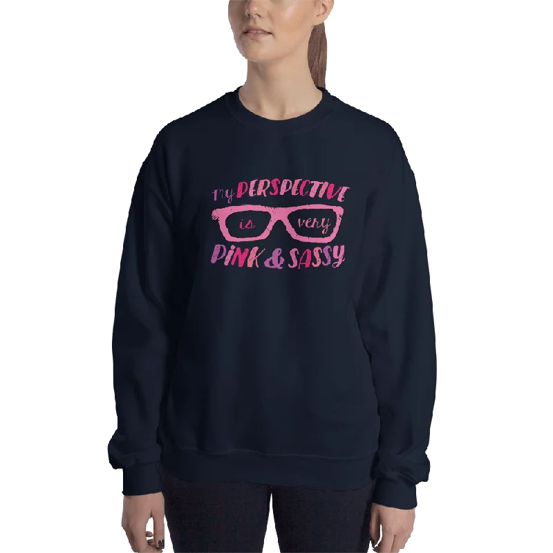 Beaded SweatshirtsMy Perspective is Very Pink & Sassy (Esperanza - Raising Dion) Sweatshirt