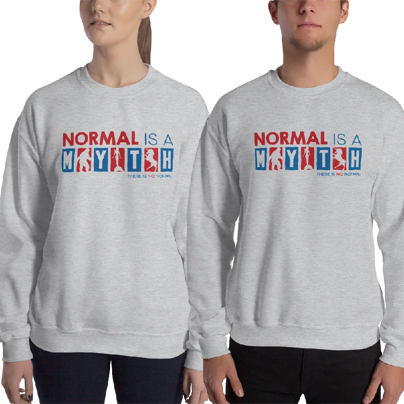 Sheer HoodiesNormal is a Myth (Bigfoot, Mermaid, Unicorn) Sweatshirt