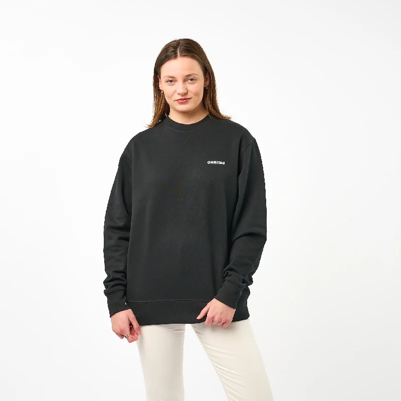 Velour SweatshirtsOmnitau Women's Muir Organic Cotton Medium Fit Sweatshirt - Black