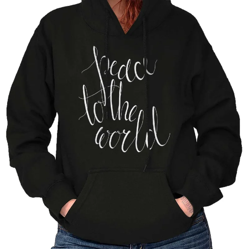 Colorblock HoodiesPeace To The World Hoodie