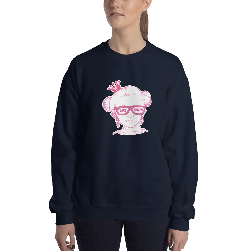 Ruffled SweatshirtsSass Queen Glasses (Esperanza - Raising Dion) Sweatshirt