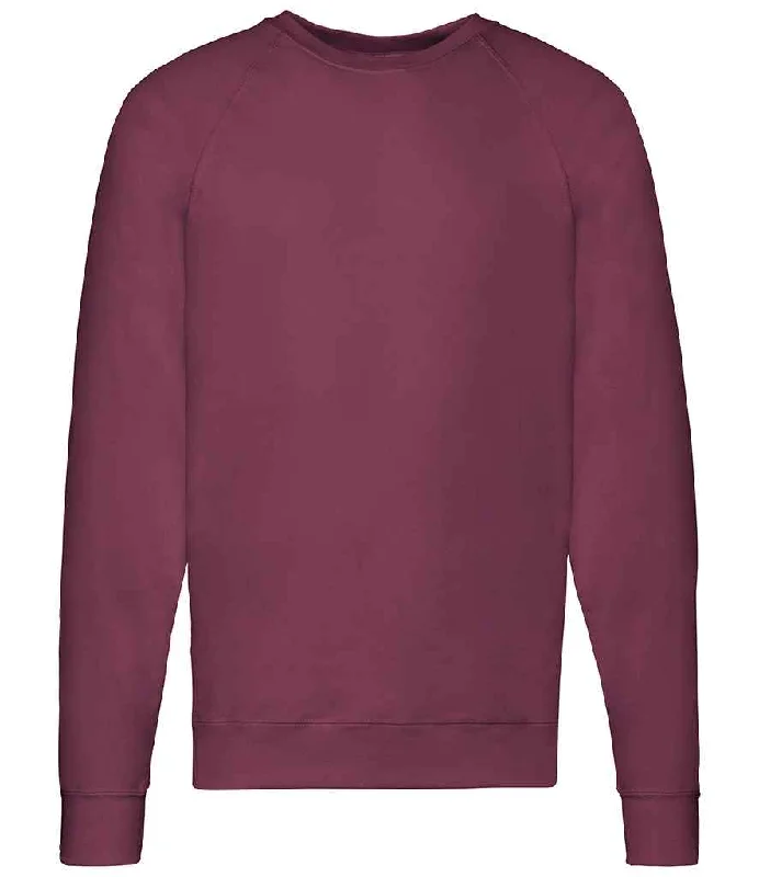 Punk SweatshirtsFruit of the Loom Lightweight Raglan Sweatshirt | Burgundy