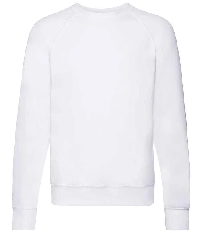 Athletic HoodiesFruit of the Loom Lightweight Raglan Sweatshirt | White