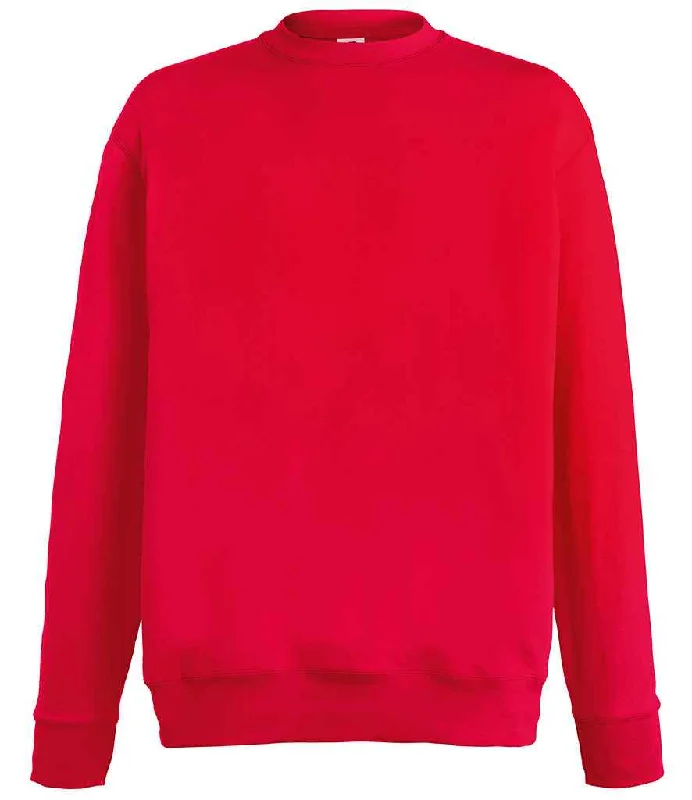 Sequined HoodiesFruit of the Loom Lightweight Drop Shoulder Sweatshirt | Red