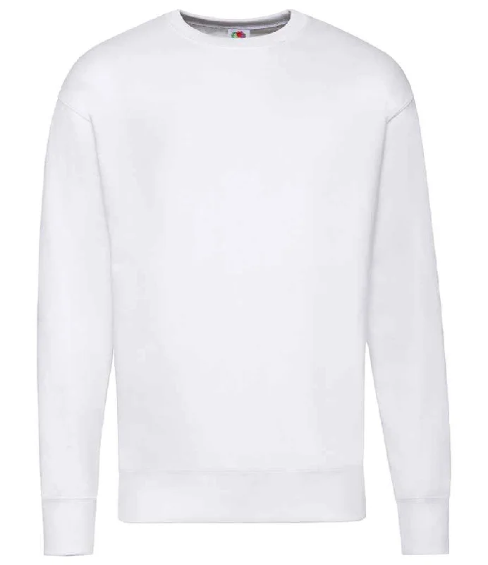 Retro HoodiesFruit of the Loom Lightweight Drop Shoulder Sweatshirt | White