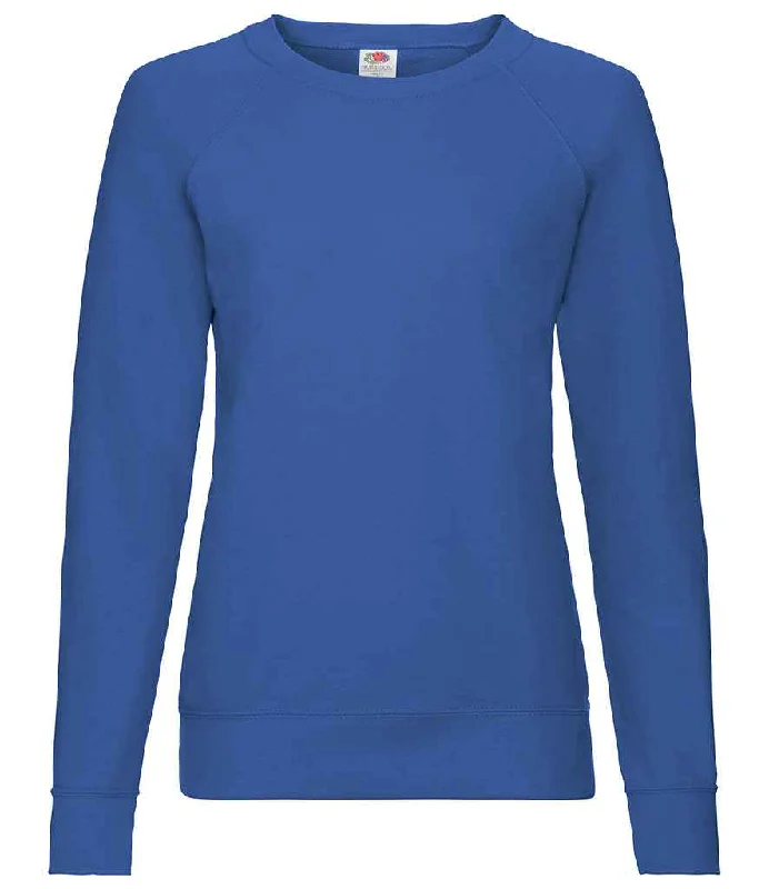 Reflective HoodiesFruit of the Loom Lady Fit Lightweight Raglan Sweatshirt | Royal Blue