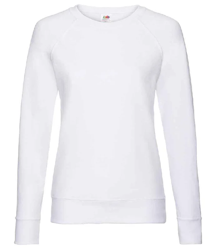 Running SweatshirtsFruit of the Loom Lady Fit Lightweight Raglan Sweatshirt | White