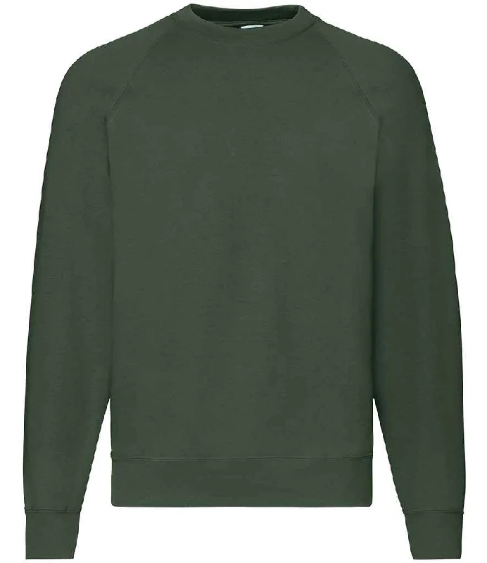 Sheer HoodiesFruit of the Loom Classic Raglan Sweatshirt | Bottle Green