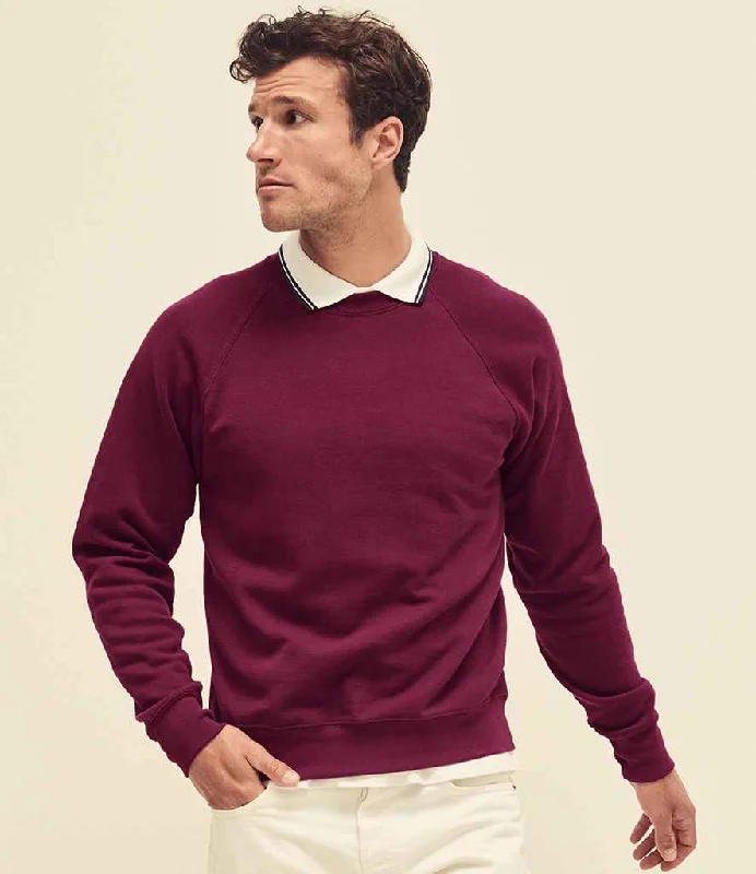 Polyester HoodiesFruit of the Loom Classic Raglan Sweatshirt | Burgundy