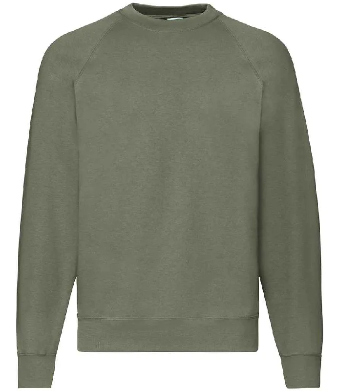 Embroidered SweatshirtsFruit of the Loom Classic Raglan Sweatshirt | Classic Olive