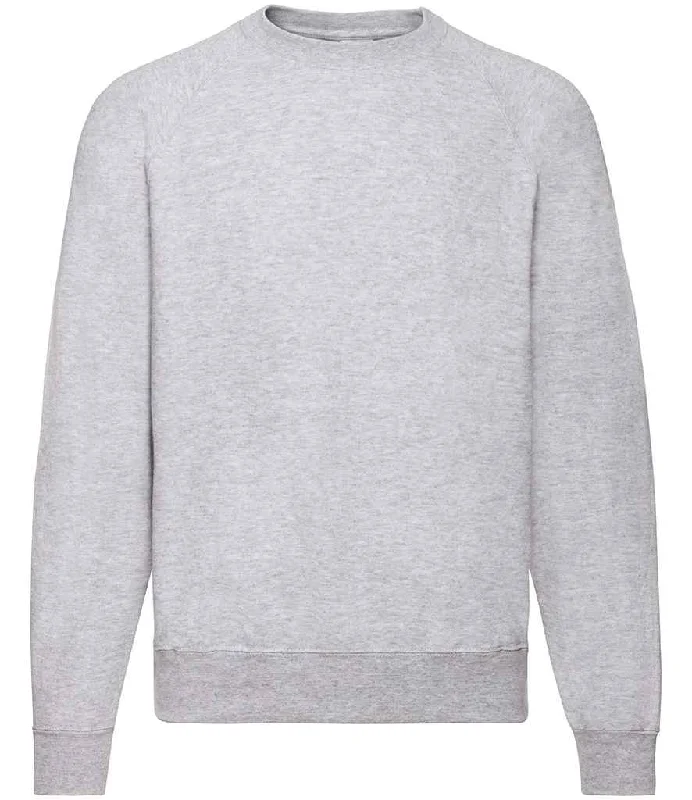 Striped SweatshirtsFruit of the Loom Classic Raglan Sweatshirt | Heather Grey