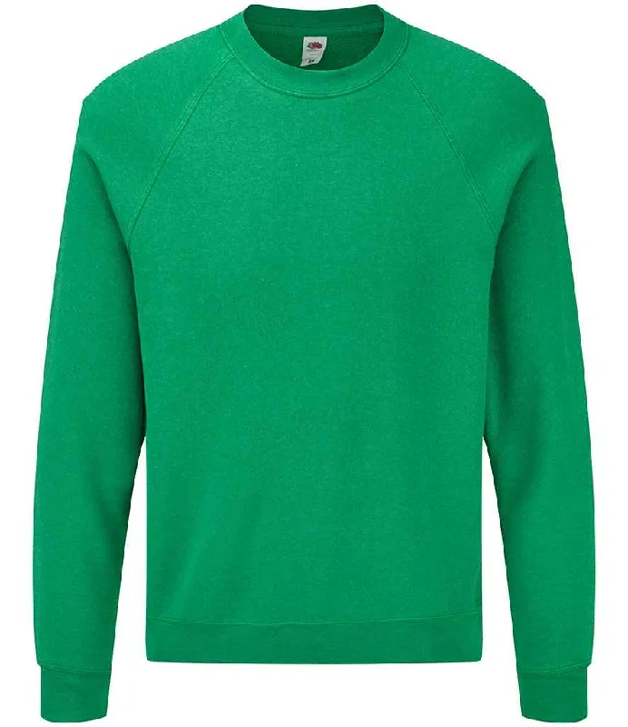 Minimalist SweatshirtsFruit of the Loom Classic Raglan Sweatshirt | Heather Green