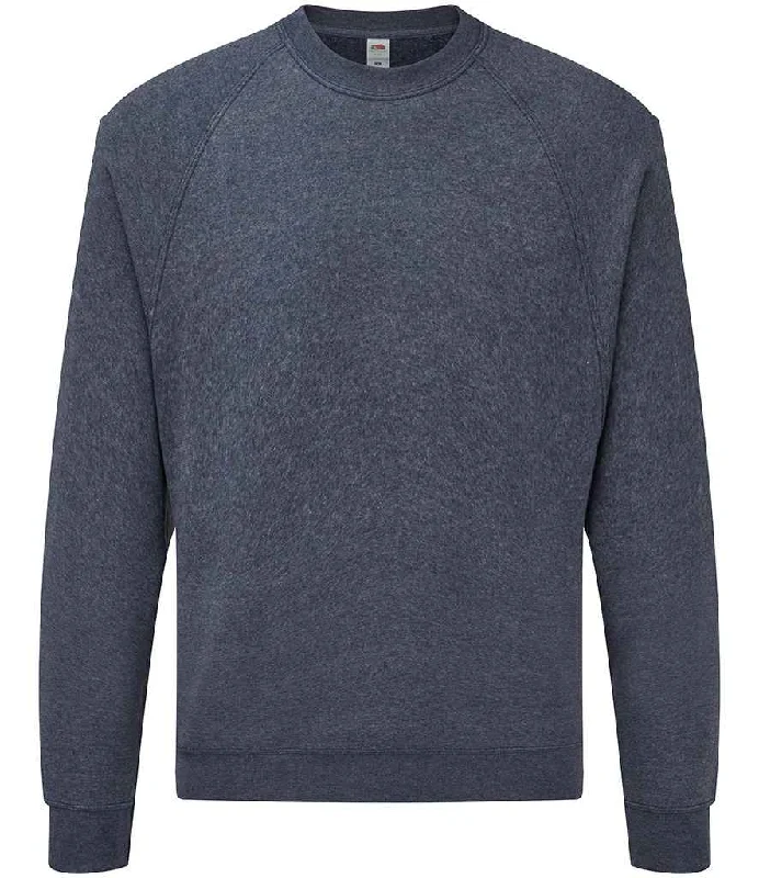 Pocketed HoodiesFruit of the Loom Classic Raglan Sweatshirt | Heather Navy