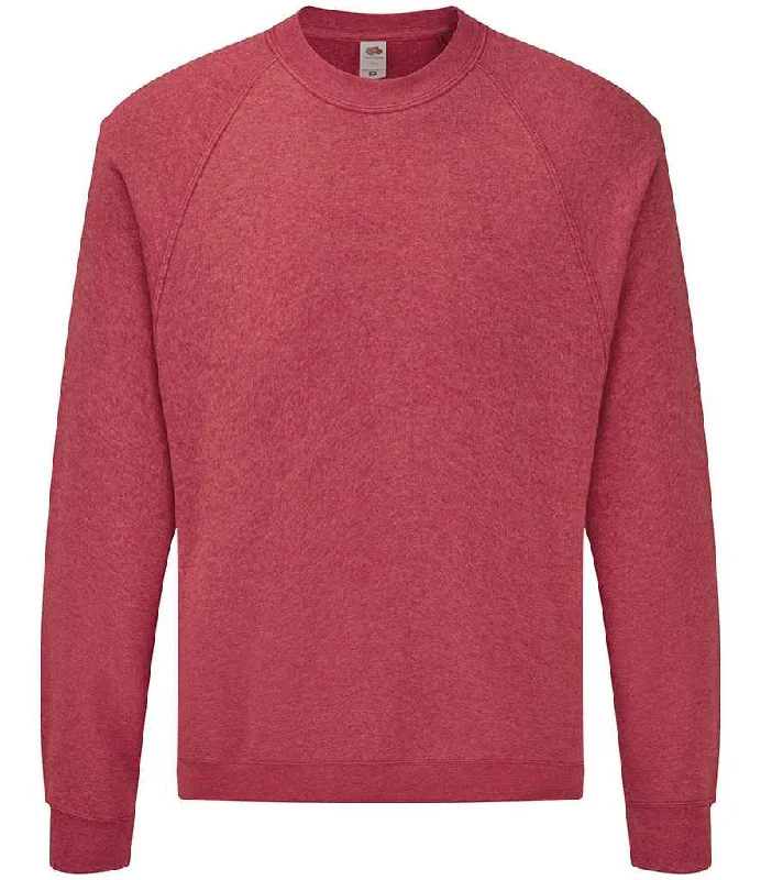 Velour SweatshirtsFruit of the Loom Classic Raglan Sweatshirt | Heather Red