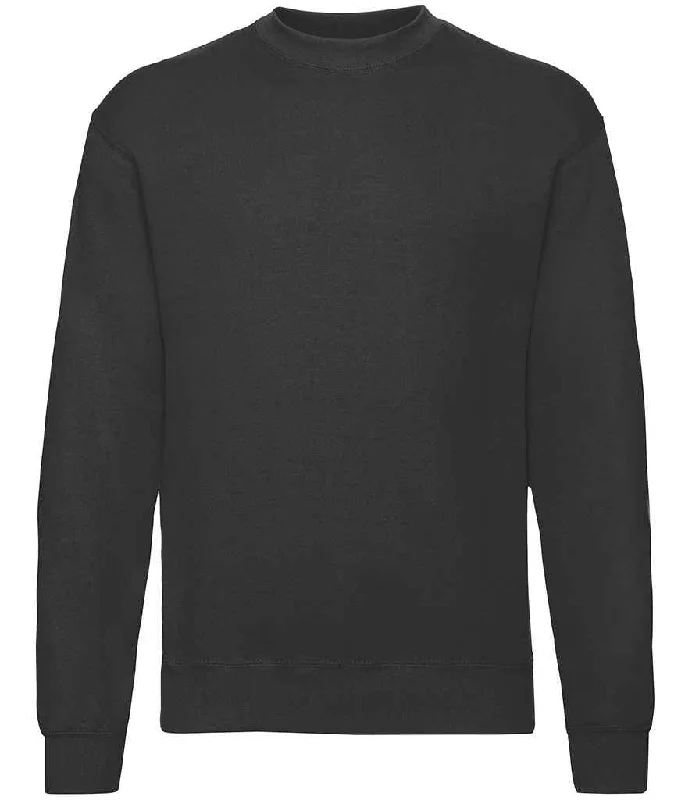 Streetwear HoodiesFruit of the Loom Classic Drop Shoulder Sweatshirt | Black