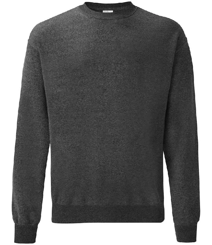 Tasseled SweatshirtsFruit of the Loom Classic Drop Shoulder Sweatshirt | Dark Heather