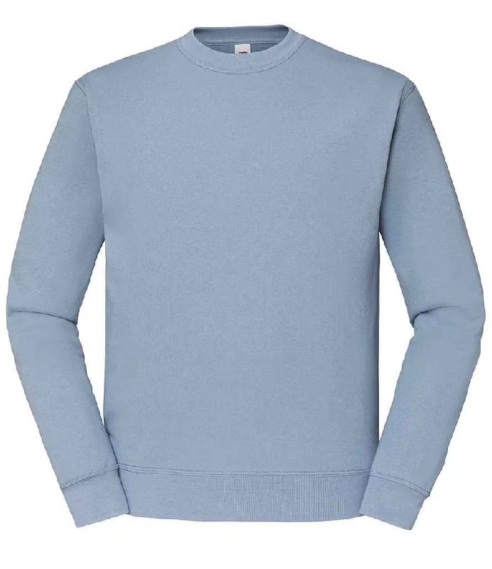 Retro HoodiesFruit of the Loom Classic Drop Shoulder Sweatshirt | Mineral Blue