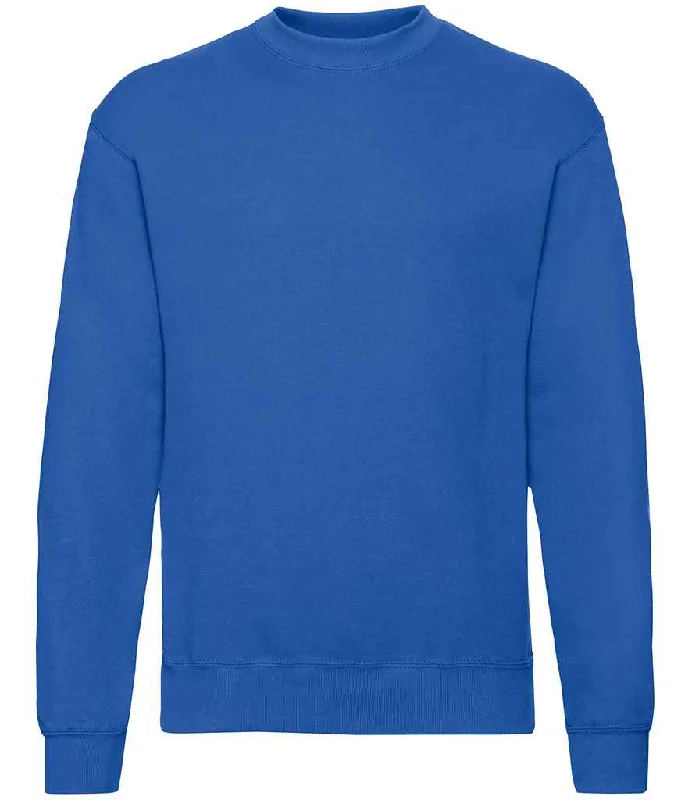 Drawstring HoodiesFruit of the Loom Classic Drop Shoulder Sweatshirt | Royal Blue