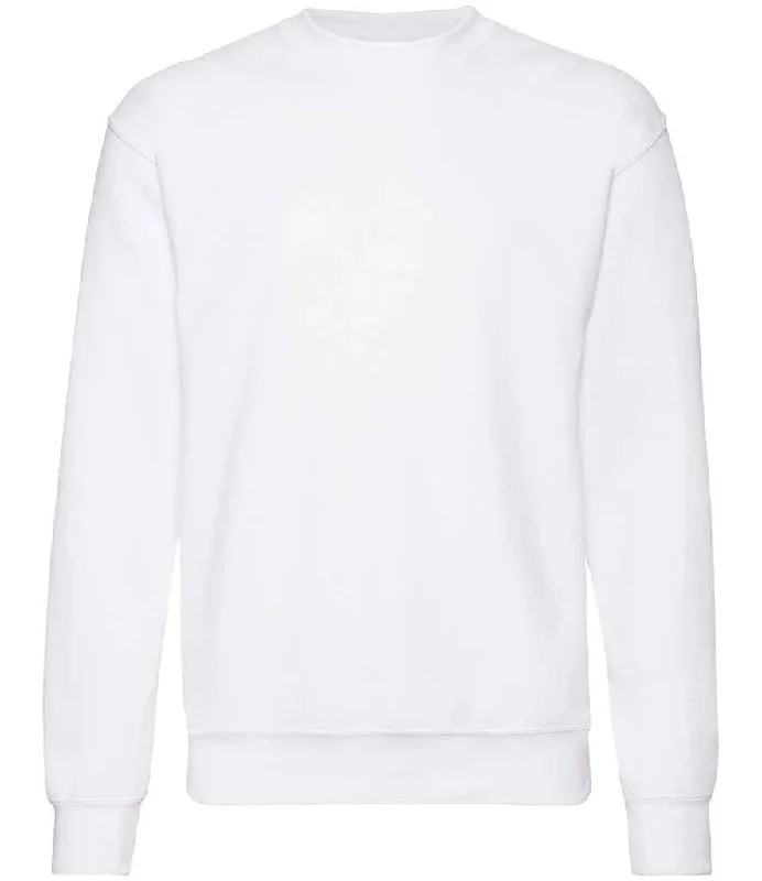 Urban HoodiesFruit of the Loom Classic Drop Shoulder Sweatshirt | White