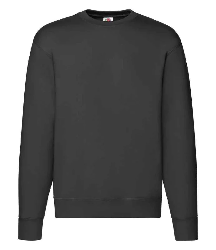 Ski SweatshirtsFruit of the Loom Premium Drop Shoulder Sweatshirt | Black