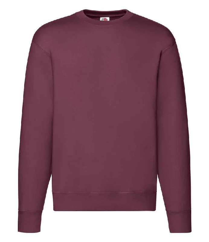 Collaborative SweatshirtsFruit of the Loom Premium Drop Shoulder Sweatshirt | Burgundy