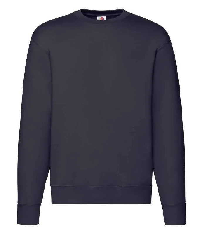 Streetwear HoodiesFruit of the Loom Premium Drop Shoulder Sweatshirt | Deep Navy