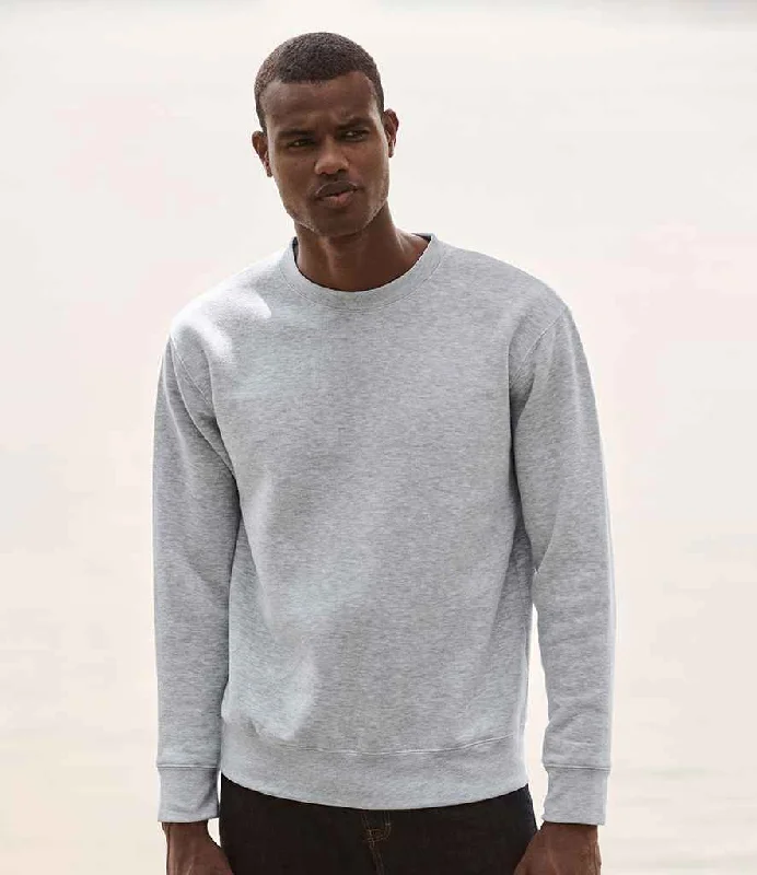 Retro HoodiesFruit of the Loom Premium Drop Shoulder Sweatshirt | Heather Grey