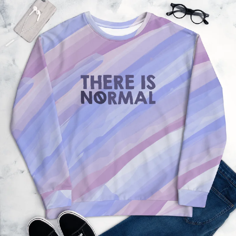 Striped SweatshirtsThere is No Normal (Colorful Unisex Sweatshirt)