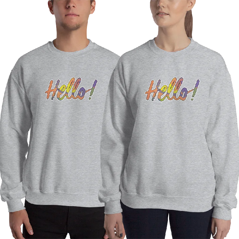 Hiking HoodiesHello! (Friendly) Unisex Sweatshirt