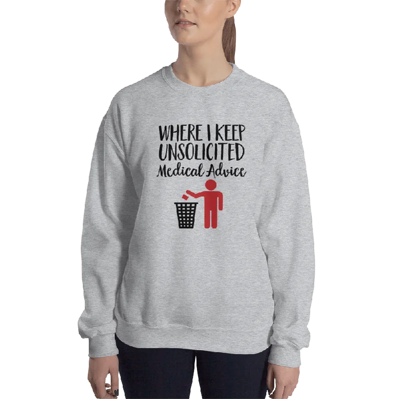 Camo HoodiesUnsolicited Medical Advice (Unisex Sweatshirt) Standing Version